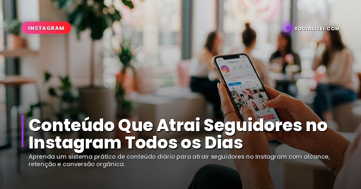 Conteúdo Que Atrai Seguidores no Instagram Todos os Dias