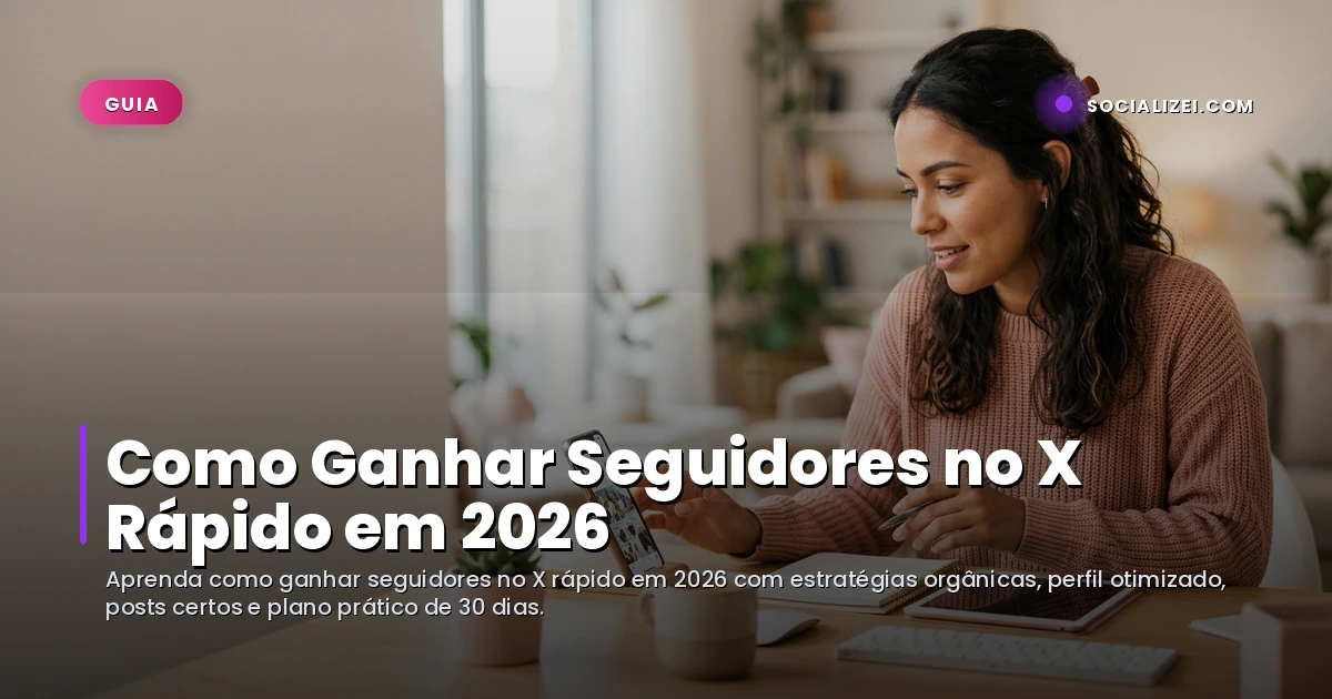 Como Ganhar Seguidores no X Rápido em 2026