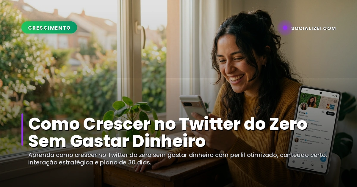 Como Crescer no Twitter do Zero Sem Gastar Dinheiro