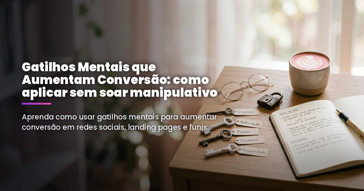 Gatilhos Mentais que Aumentam Conversão: como aplicar sem soar manipulativo