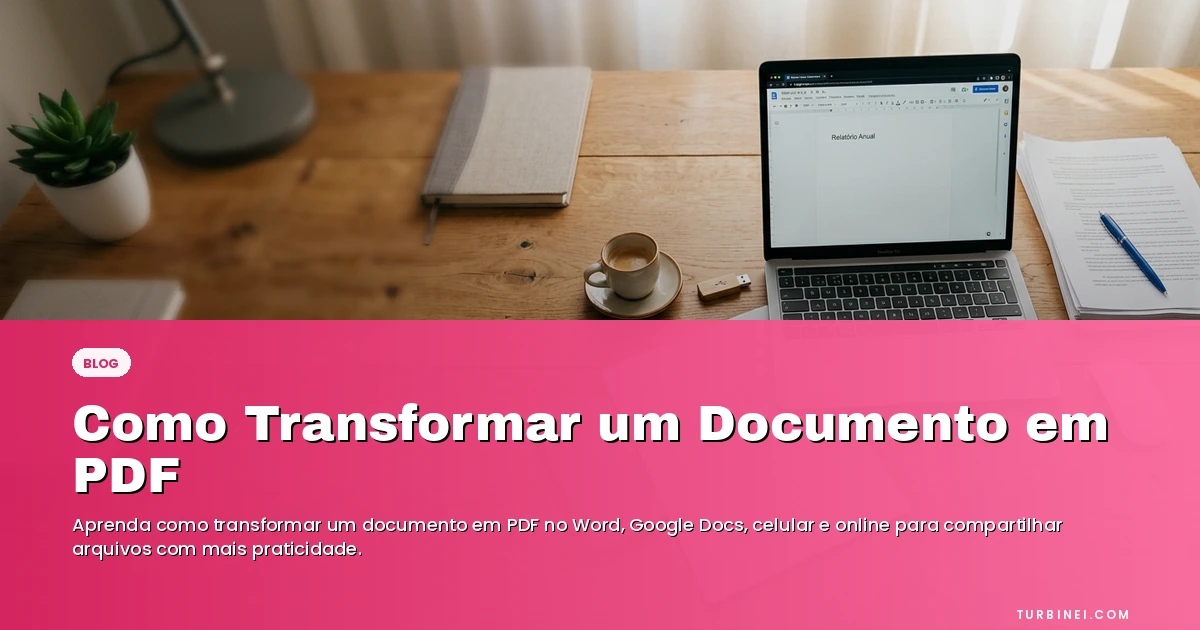 Como Transformar um Documento em PDF — Blog Turbinei